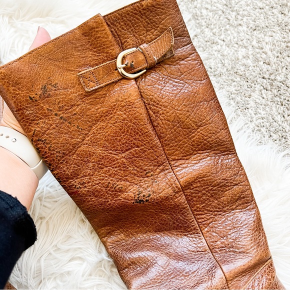 Steve Madden |  "Intyce" Cognac Leather Boots - Picture 2 of 13